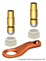 Cable lug 25mm²/max ø8mm Kit 50pcs