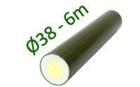 Epoxirör 38mm, skumfylld 6m