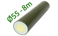 Epoxirör 55m, skumfylld 8m
