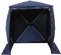 Brottsplatstält 3x3x2,2m svart PVC-belagd flamsäker polyester/nylon