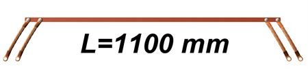 Fish-plate bonds 1100mm