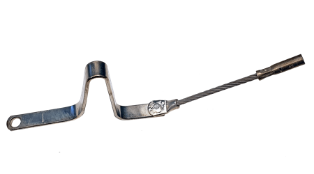 Rail Anti-theft Bond for pinbrazing TR68, 3/16