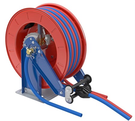 Slangupprullare Acetylen/Oxygen 20bar 2x 8x14mm 15m