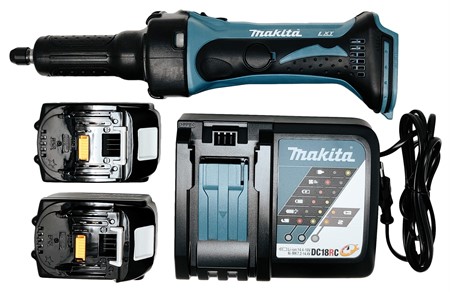 Makita Grinder 18V incl 2 batt.