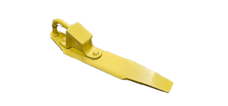 Railskid grooved rail left yellow