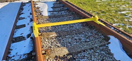 Double rail skid, 1435 mm