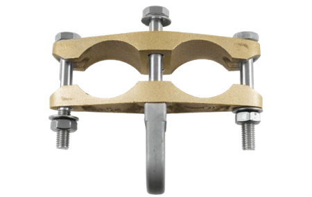 Eye clip for double GRP rod 55 mm