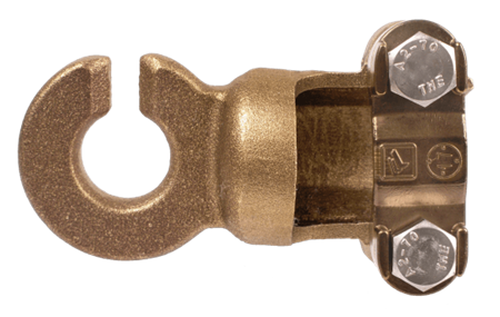 Hook and clamp for single GRP rod 1x38 mm