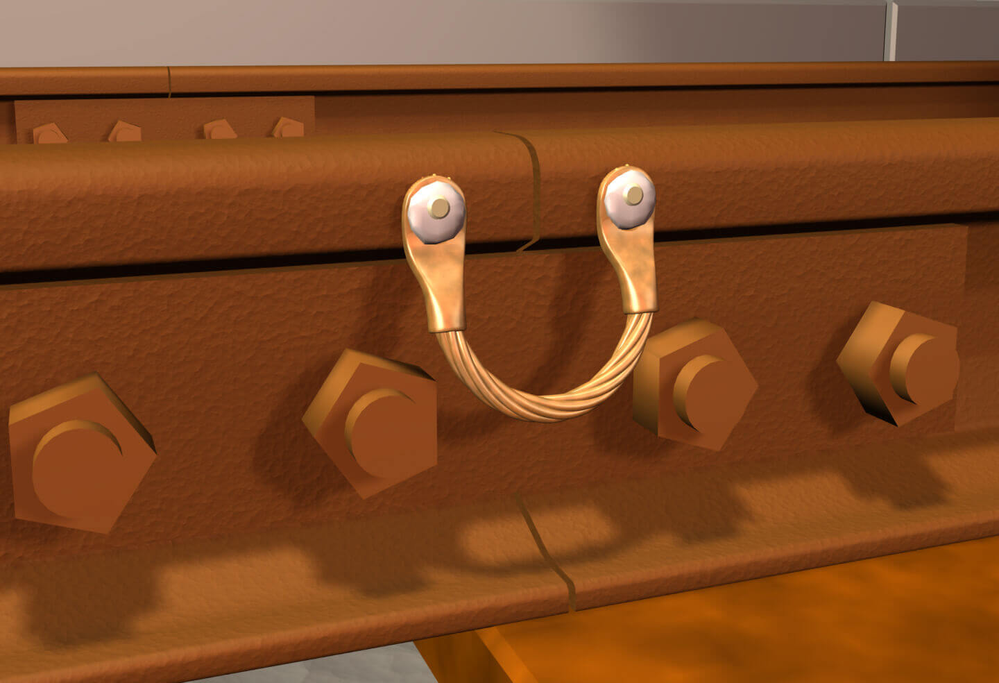 Signal bond on rail head