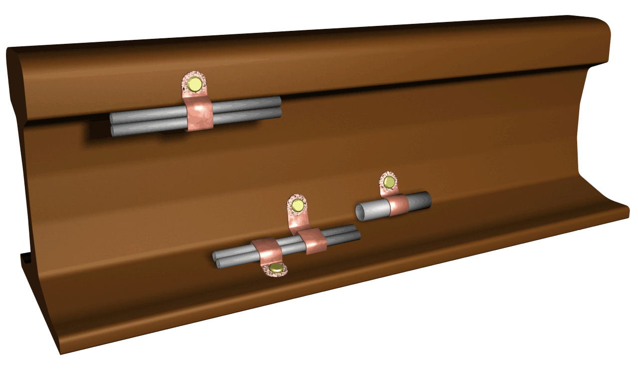 Pinnlödningsklammer på räls